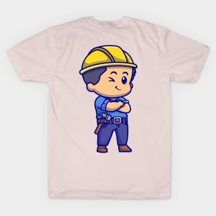 Cute People Contraktor Cartoon T-Shirt